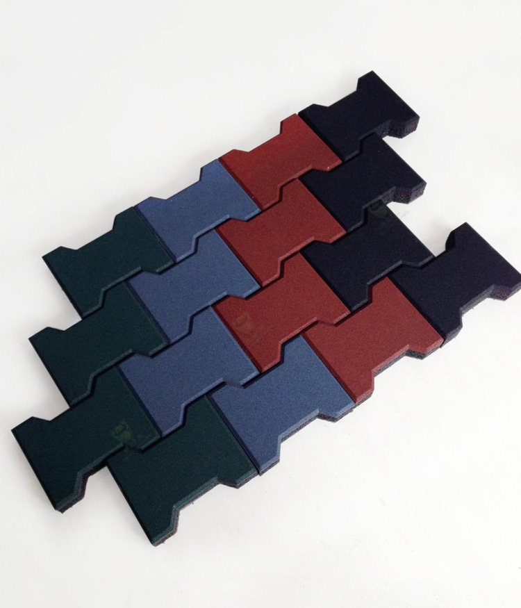 I-Shape rubber paver