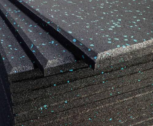 straight edge rubber tile